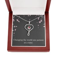 Load image into Gallery viewer, Nurse Necklace Nurse Christmas Gift Nurse Appreciation Gift Nursing Gift Changing The World One Patient At A Time
