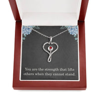 Load image into Gallery viewer, Nurse Necklace Nurse Christmas Gift Nurse Appreciation Gift Nursing Gift You Are The Strength That Lifts Others When They Cannot Stand
