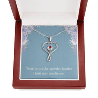 Load image into Gallery viewer, Nurse Necklace Nurse Christmas Gift Nurse Appreciation Gift Nursing Gift Your Empathy Speaks Louder Than Any Medicine
