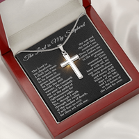 Load image into Gallery viewer, Psalm 23 Cross Necklace, "The Lord Is My Shepherd" - Christian Gift for Women

