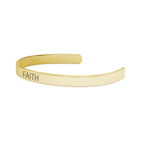 Load image into Gallery viewer, Faith Bracelet - Gifts for Faith - Personalized Cuff Bangle for Women
