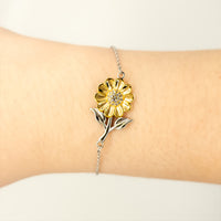 Load image into Gallery viewer, You Are My Sunflower Bracelet – Inspirational Gift for Birthday or Encouragement – view 3
