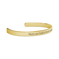 Load image into Gallery viewer, Moms Are God&#39;s Love Made Visible Bracelet - Christian Mom Cuff Bracelet for Mother&#39;s Day Gift
