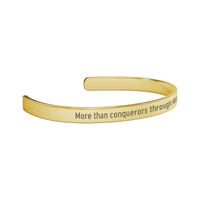Load image into Gallery viewer, More Than Conquerors&quot; Romans 8:37 Bracelet for Christian Women
