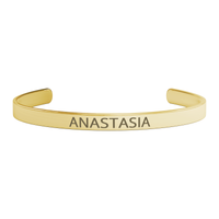 Load image into Gallery viewer, Anastasia Bracelet - Gifts for Anastasia - Personalized Cuff Bangle for Women
