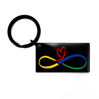 Load image into Gallery viewer, Autism Infiniti Sign Keychain – front view

