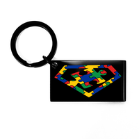 Load image into Gallery viewer, Autism Super Puzzle Keychain – front view
