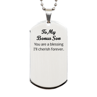 Load image into Gallery viewer, Bonus Son Christmas Gifts - You are a blessing Ill cherish forever – front view
