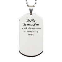 Load image into Gallery viewer, Bonus Son Dog Tag - Youll always have a home in my heart – front view

