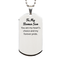 Load image into Gallery viewer, Bonus Son Gift - You are my hearts choice and my forever pride – front view
