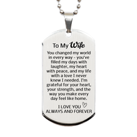 Load image into Gallery viewer, To My Wife Necklace from Husband - Jewelry to My Wife - Valentines Day Necklace for Her – front view
