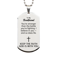Load image into Gallery viewer, To My Bestfriend Dog Tag Necklace - Christian Gifts for Bestfriend - To My Bestfriend Necklace – front view
