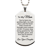 Load image into Gallery viewer, To My Mom Necklace from Daughter - Mom Christmas Gifts from Daughter – front view
