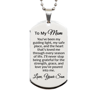 Load image into Gallery viewer, To My Mom Necklace from Son - Mom Christmas Gifts from Son – front view
