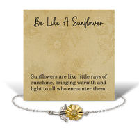 Load image into Gallery viewer, Be Like a Sunflower Bracelet – Sunshine Bringing Warmth and Light – Inspirational Gift for Her – front view
