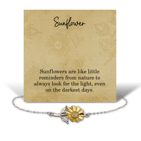 Load image into Gallery viewer, Sunflower Bracelet for Daughter - Inspirational Gift for Bonus Daughter – front view
