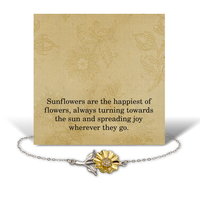Load image into Gallery viewer, Sunflower Gifts for Women Birthday - Always Turning Towards The Sun - 925 Sterling Silver – front view
