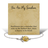 Load image into Gallery viewer, Sunshine Gifts for Women Friendship or Encouragement – Reminder Bracelets for Her – front view
