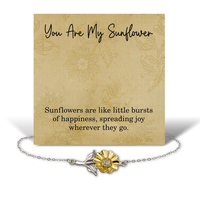 Load image into Gallery viewer, You Are My Sunflower Bracelet - Sunflower Gifts for Women Friendship or Birthday – front view
