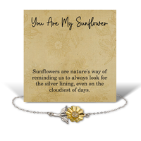 Load image into Gallery viewer, You Are My Sunflower Bracelet – Inspirational Gift for Birthday or Encouragement – front view
