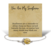 Load image into Gallery viewer, You Are My Sunflower Bracelet – Resilience and Mental Strength Gift for Women or Her – front view
