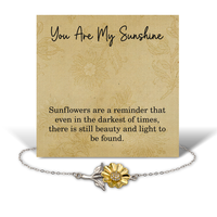 Load image into Gallery viewer, You Are My Sunshine Bracelet - Inspirational Bracelet for Healing or Encouragement – front view
