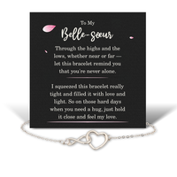 Load image into Gallery viewer, Birthday Gifts for Belle-soeur - Belle-soeur Bracelet for Women - Belle-soeur Infinity Heart Bracelet – front view
