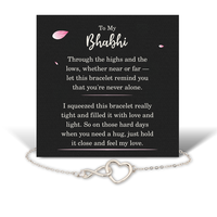 Load image into Gallery viewer, Birthday Gifts for Bhabhi - Bhabhi Bracelet for Women - Bhabhi Infinity Heart Bracelet – front view
