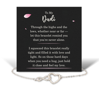 Load image into Gallery viewer, Birthday Gifts for Dadi - Dadi Bracelet for Women - Dadi Infinity Heart Bracelet – front view
