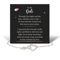 Load image into Gallery viewer, Birthday Gifts for Didi - Didi Bracelet for Women - Didi Infinity Heart Bracelet – front view
