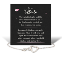 Load image into Gallery viewer, Birthday Gifts for Filleule - Filleule Bracelet for Women - Filleule Infinity Heart Bracelet – front view
