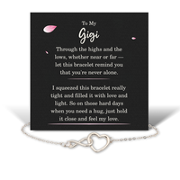 Load image into Gallery viewer, Birthday Gifts for Gigi - Gigi Bracelet for Women - Gigi Infinity Heart Bracelet – front view
