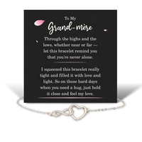 Load image into Gallery viewer, Birthday Gifts for Grand-mere - Grand-mere Bracelet for Women - Grand-mere Infinity Heart Bracelet – front view
