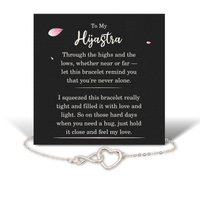 Load image into Gallery viewer, Birthday Gifts for Hijastra - Hijastra Bracelet for Women - Hijastra Infinity Heart Bracelet – front view
