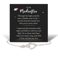 Load image into Gallery viewer, Birthday Gifts for Madrastra - Madrastra Bracelet for Women - Madrastra Infinity Heart Bracelet – front view
