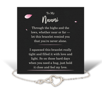 Load image into Gallery viewer, Birthday Gifts for Naani - Naani Bracelet for Women - Naani Infinity Heart Bracelet – front view
