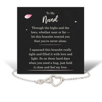 Load image into Gallery viewer, Birthday Gifts for Nand - Nand Bracelet for Women - Nand Infinity Heart Bracelet – front view
