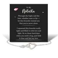 Load image into Gallery viewer, Birthday Gifts for Nietecita - Nietecita Bracelet for Women - Nietecita Infinity Heart Bracelet – front view
