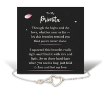 Load image into Gallery viewer, Birthday Gifts for Primita - Primita Bracelet for Women - Primita Infinity Heart Bracelet – front view
