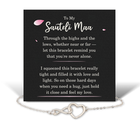Load image into Gallery viewer, Birthday Gifts for Sauteli Maa - Sauteli Maa Bracelet for Women - Sauteli Maa Infinity Heart Bracelet – front view

