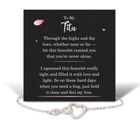 Load image into Gallery viewer, Birthday Gifts for Tita - Tita Bracelet for Women - Tita Infinity Heart Bracelet – front view
