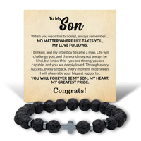 Load image into Gallery viewer, Son Graduation Gifts from Mom and Dad – front view

