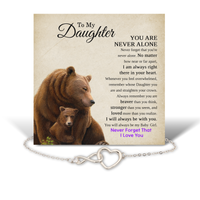 Load image into Gallery viewer, To My Daughter Stainless Steel Infinity Heart Bracelet – front view
