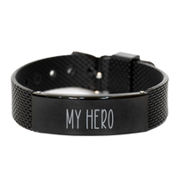 Load image into Gallery viewer, Dad Bracelet from Daughter, My Hero Bracelet, Fathers Day Bracelet, Christmas Gift for Dad – front view
