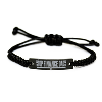 Load image into Gallery viewer, Top Finance Dad Bracelet Fathers Day Gift from Son Daughter Dad Birthday Jewelry Gift – front view
