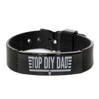 Load image into Gallery viewer, Fathers Day Gift from Son Daughter Dad Birthday Jewelry Gift Top DIY Dad Bracelet – front view
