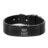 Load image into Gallery viewer, May First Bracelet Birthday Birth Date Wedding Anniversary Date for Men Women Him Her May 1 Jewelry – front view
