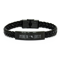 Load image into Gallery viewer, Someone in Maryland Loves Me Bracelet Maryland Gift Bracelet for Him Men Leather Bracelet – front view
