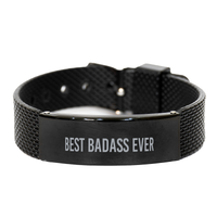 Load image into Gallery viewer, Best Badass Ever Bracelet Christmas Gift for Him Men Coworker – front view
