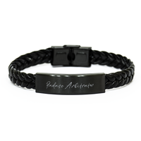 Load image into Gallery viewer, Badass Arbitrator Gift for Her Women Braided Bracelet Funny Coworker Jewelry Him Men – front view
